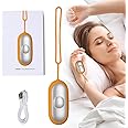 CLIUNT Calm Palm Sleep Aid, Microcurrent Sleep Aids, USB Charging Sleep Aid Device, Holding Sleep Instrument for Relieve Insomnia, Anxiety and Stress (Yellow)