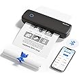 Bisofice L81 Thermal Printer A4, Inkless Portable printer Compatible with Android & iOS, Suitable for 2''/3''/4''/A4 thermal paper, Bluetooth Printer for Office, Travel, Study, Home (Black)