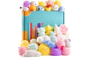 KUUQA 25 st mini-sälbjörns-squishies med djurmotiv, festgåvor | Stresslindrande leksaker, mini-klämleksaker för festgåvor, på