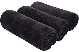 BW&HM Toalla Gimnasio Toalla Microfibra Gimnasio Hombre Gym Towel para Mujer Súper Absorbente Secado rápido 40 x 80 cm Paquete de 3 Negro