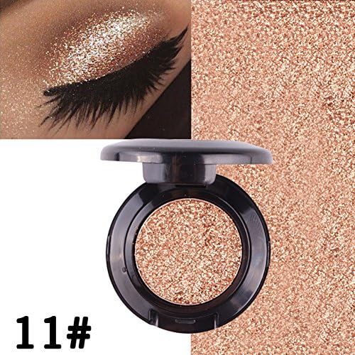 JUHON 24 Colors Glitter Single Diamond Eyeshadow Glitter Pressed Pigment Eyeshadow