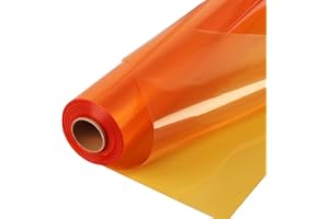POPGIFTU Rouleau de papier cellophane doré | Déplié 86 cm de large x 30 m de long | 2,3 mm d'épaisseur | Cadeaux, paniers, friandises | Décoration colorée en cellophane
