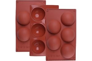 3 styckensilikonform halvkula, extra stor storlek 5 hål, kula rund 8 cm, bakform, silikonform, choklad- och mousseform