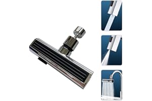 Viilich Robinet de cuisine cascade, robinet cascade,Pivotant à 360 ° Robinet Cascade pour Lavabo, buse de pulvérisation 3 fonctions, robinet de cuisine haute pression pour évier de cuisine