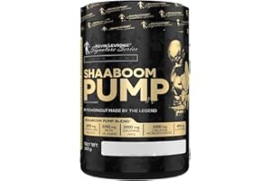 KEVIN LEVRONE SIGNATURE SERIES Fitness Authority KEVIN LEVRONE Shaaboom Pump Black Line Pre-workout Booster | 385g je Behälter | Geschmack: Mango-Lemon | Hardcore Pump Training Pulver | Citrulin Koffein Beta Alanin