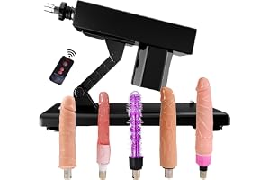 Fjärrstyrd sexmaskin, Love Machine sexleksaker för män och kvinnor, automatisk stötmaskin med 5 realistiska dildos och tillbehör 3XLR