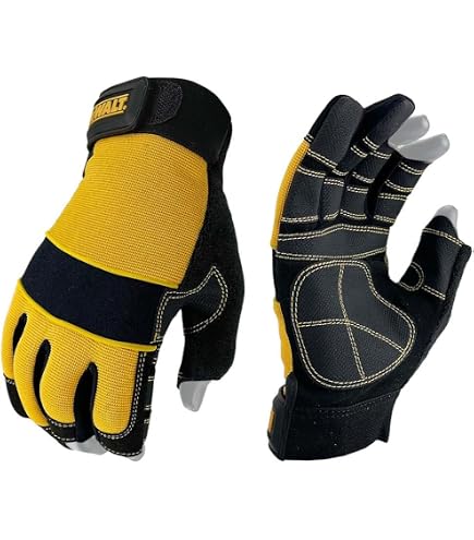 3 Pairs DeWalt Durable Nitrile Grip Work Gloves - Flexible Palm Coated For Men 5 thumbnail image