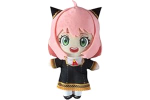 Ruleewe SPY×Family Anya Plushie Anime Stofftiere Süße Weiche Stoffpuppe Plüschtiere Valentinstagsgeschenke Halloween Karneval, 20 cm