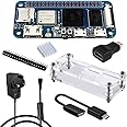 GeeekPi Banana Pi BPI M2 ZERO Starter Kit,with Banana Pi BPI-M2-ZERO Quad-Core Single Board Computer,M2 ZERO Case,5V 2.5A Micro USB Power Supply with ON/Off Switch,OTG Cable,HDMI Adapter,20Pin Header