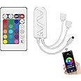 WOWLED WiFi Wireless LED Light Controller, Smart RGB LED Strip Lights Controller, WiFi/APP/Voice Control/Music Sync/Remote Control for 12v 4-Pin 10mm RGB Led Strip Lights, 16 Million Colors