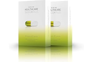 ‎DR. RILLING HEALTHCARE Dr. Rilling Silicium Plus – High Dose Silicon with Calcium & Magnesium I Made in Germany I For Supporting Metabolism, Muscles, Nerves & Bones I 100% Vegan I 80 Silicon Capsules