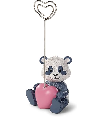 62631 Boule à Neige avec Love Panda, 6,5 cm, Blanche, Accessoire de