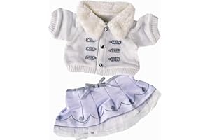 STUFFEMS TOY SHOP Winter white & silver outfit / teddy clothes to fit Build a Bear / Bear Factory bears