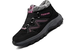 Unitysow Chaussures D'hiver Hommes Femme Bottes de Neige Fourrure Doublé Chaud Bottines Bottes D'hiver Antidérapantes Outdoor Bottine de Randonnée Chaussure de Marche Baskets