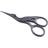 BIHRTC Stainless Steel Sharp Tip Classic Stork Scissors Crane Design Sewing Scissors DIY Tools for Embroidery, Craft, Needle 