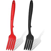 Set Di 7 Cucchiai In Silicone - Manico Lungo, Colorati, Antiaderenti, Per Cucina E Preparazione Pasti, 20.5 Cm - Foto 7