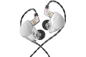 KINBOOFI KBEAR Flash Dual Drviers - Écouteurs intra-auriculaires hybrides - Léger et filaire - Moniteur intra-auriculaire avec câble amovible à 2 broches - Pour musiciens et scènes