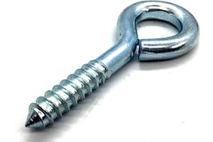 EMARKOOZ 2 x Heavy Duty 75mm Screw Eye Bolt Lag Eye Bolt Fixing With 15mm Eyelet