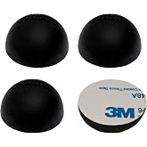 Adhesive Silicone Tears 4 Pcs Adhesive Silicone Drops 30 mm x 15 mm Black Silicone Hemisphere Bumpers Elastic Stops Silicone