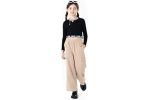 PatPat Ensemble de vêtements pour filles - Camouflage - Choses cool pour adolescentes - Haut court - Haut court - Pantalon sarouel - Vêtement pour fille - Survêtement pour enfants de 4 à 12 ans
