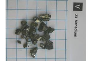 SNAUCKE ELEMENTS 10 g 81,7 % Vanadium-Metallstücke – Element 23 Probe