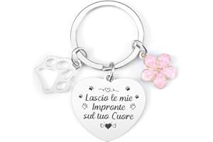 AVASEE BOMEON Regali per Cani Portachiavi Cane Regalo Animale Domestico Regalo Commemorativo per Gatti Portachiavi per Perdita di Animali Domestici Regali Animale Domestico