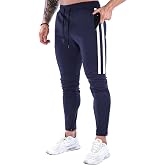 Suwangi Men's Running Sports Trousers, Jogger, Gym, Fitness, Training, Long Trousers, Tracksuit, Pocket Zip | Cintura El&aacute;stic