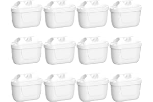 12 stycken vattenfilterpatroner kompatibla med BRITA Maxtra+, Maxtra Plus | Ersättning för Brita Maxtra Plus, Style, Marella, Elemaris XL, Aluna vattentank
