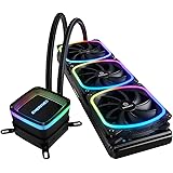 ENERMAX AQUAFUSION Adressierbare SquA RGB 360 All-In-One CPU Wasserkühler Dual Chamber Intel/AMD AM4 Support 350W+ TDP (3X 12