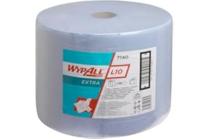 WypAll L10 Extra 7140 Panni in Rotolo Grande - 1 Rotolo x 1.500 Fogli a 1 Velo, Azzurro