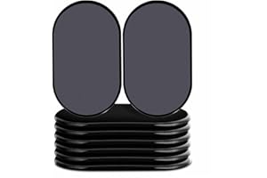 Ezprotekt Lot de 8 Pcs Ovale pour Déplacer Rapidement et Facilement des Meubles Lourds sur la Surface de la Moquette, Protégez Les Tables et Les Chaises, Noir