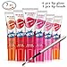 Travelmall 6Pcs Womens Easy Peel Off Long Lasting Makeup Tatto Lip Gloss Lipstick Waterproof Tear Pull Lipstick and 1Pcs lip brush