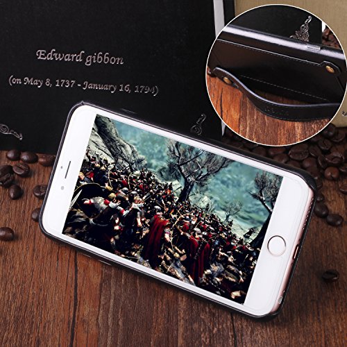 iPhone 6 Plus/iPhone 6S Plus Lederhülle Brieftasche , XGUO Dünne Leder Tasche mit Stand Halter Kreditkarten Steckplätze Für iPhone 6 Plus/iPhone 6S Plus optimale Einhandbedienung Hülle(Schwarz,iPhone 6 Plus/iPhone 6S Plus) - 7