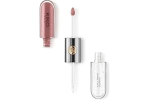 KIKO Milano Unlimited Double Touch 131 | Barra De Labios Líquida En 2 Pasos, Acabado Luminoso. Hasta 12 Horas De Duración.Base De Color No-Transfer