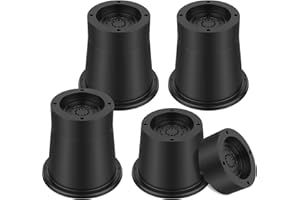 QINGLANG Bed Risers 4-Pack Chair Raisers Table Leg Extenders Round Furniture Risers Rubber Sofa Riser Supports up to 6000 Lbs Bed Frame Riser Desk Riser Blocks for Sofa Table Desk Chair (4-Pack)