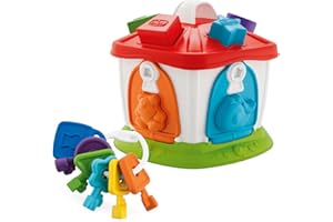 Chicco Cottage des Animaux 2 en 1 Trieur de Formes, Cube d'Activités Bébé à Niveaux de Difficulté Croissants, avec Touches Colorées et Formes en Plastique - Jouets pour enfants de 1 à 4 Ans