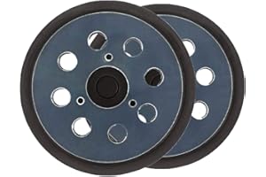 SNAILMON 2 Pcs 5 Inch 8 Hole Replacement Sander Backing Pad Sander Hook and Loop Replacement Sanding Pad Surfaces for Makita BO5010, BO5030K, BO5031K, BO5041K