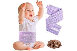 Comfheat Colic Relief for Babies Belt, Flaxseed Heated Tummy Wrap, Baby Belly Wrap Swaddling Belt with Soothing Warmth, Natural Relief for Upset Stomach in Babies and Toddlers, 0-3 Years (Purple)