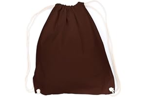 vanVerden Turnbeutel aus Baumwolle - blanko/unbedruckt in 30 Farben - Stoff-Beutel mit Kordelzug Verschluss