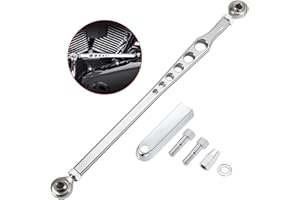 Amazicha Chrome Gear Shift Linkage Shift Levers Compatible for Harley Davidson Road King Street Electra Trike Glide Softail Dyna 1986-2024