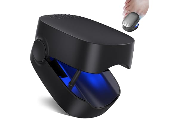 Dispositif de Laser pour Mycose Des Ongles, Berrlly Dispositif des Champignons des Ongles Portable Lumière Bleue 460nm Très Efficace, Facile à Utiliser à Maison pour Améliorer Ongles Endommagés (Noir)