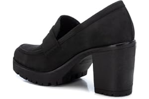 REFRESH 171265 Mocassino Donna con Tacco Alto in Eco Pelle Marrone