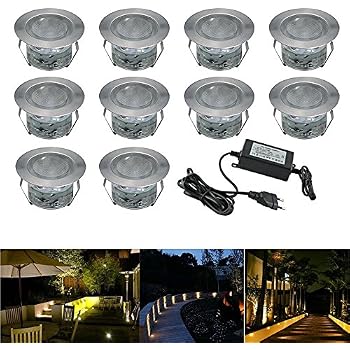 SUBOSI LED Einbaustrahler 0.6W, 6er-Set – Wasserdichte Bodeneinbauleuchten Für Terrasse & Treppen