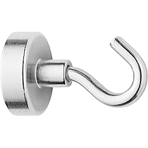 8 Ganci Magnetici 15Kg - Girevoli E Fortissimi Per Appendere Oggetti