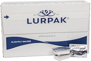 GREAT BRITISH TRADING LIMITED Lurpak SPREADABLE Butter Portions 50 x 8 grams Portions