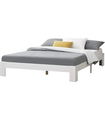 Letto Matrimoniale 180x200cm Con Materasso A Molle - Grigio Chiaro Con Doghe - Foto 9