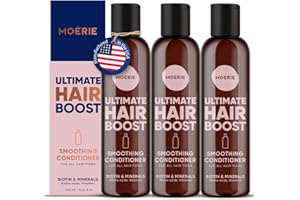 Moerie Mineral Hair Growth Conditioner – For Longer, Thicker, Fuller Hair - Vegan Hair Products – Paraben Free Hair Products – All Hair Types – Reverse Hair Loss – 3 x 8.5 fl oz (3 x 251ml)