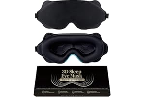 COKOTAY Sleep Mask, Blackout & Eyelash-Friendly Eye Mask with Zero Eye Pressure, Super Soft Comfortable Sleeping Mask for Men & Women, Adjustable Strap for Travel, Night Sleep and Nap