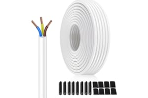 XINWANG Cavo 3X0,75mm² 20m Bianco - multifilare in rame antiossidanteCon Guaina PVC - Cavo Universale 230V/400V Per Impianti Civili, Lampade E Prese Elettriche