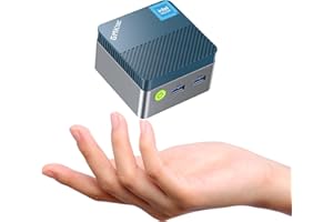 ‎GMKTEC GMKtec Mini PC N97 G5, micro komputer stacjonarny Intel Alder Lake N97 12. generacji (do 3,60 GHz), 12 GB DDR5, dysk twardy 256 GB do firmy i szkoły